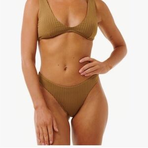 Rip Curl green/Tan Bikini bottoms